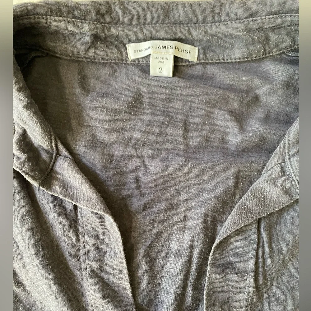 Standard James Perse navy blue sheer slub side Size 2 - Picture 11 of 14